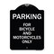 Signmission Parking for Bicycles and Motorcycles Heavy-Gauge Aluminum Sign, 24" x 18", BW-1824-23448 A-DES-BW-1824-23448 - alternate 1